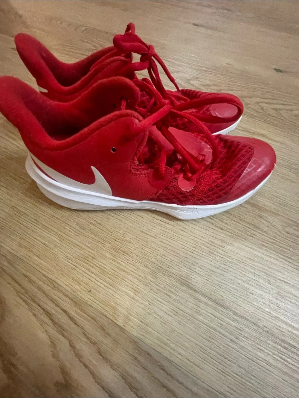 Nike Kids Red & White Low-Top Athletic Sneakers